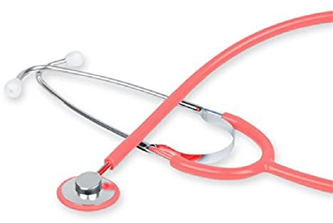 Gima - Stéthoscope Tête Simple TRAD, Pédiatrique, Couleur Y Rose, Pavillon Ø 35 mm, Sans Latex, Dispositif Médical CE