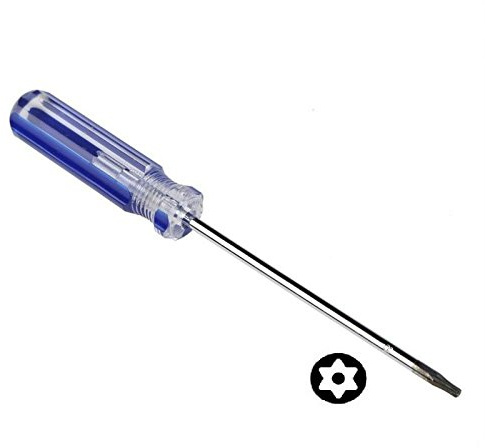 1/3pcs Star-Head Screwdrivers,T8/T9 Tamper Proof Screwdriver Security Torx Driver for Xbox 360 Wired and Wireless Controller Or Slim Disassembly CR-V Steel (1pcs, T8)