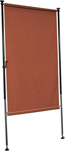 ANGERER Balkonsichtschutz Style Terra, 150 cm | Senkrechtmarkise für Sicht- und Sonnenschutz, Montage ohne Bohren, ideal für Mietwohnungen, Made in Germany, waschbarer Stoff