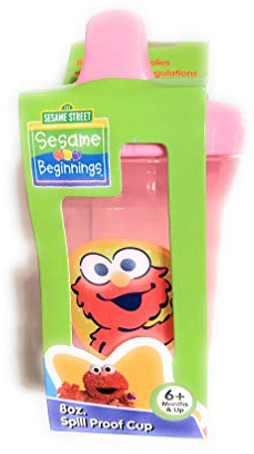 Sesame Street Sesame Beginnings 8oz. Spill Proof Cups - Elmo, Pink