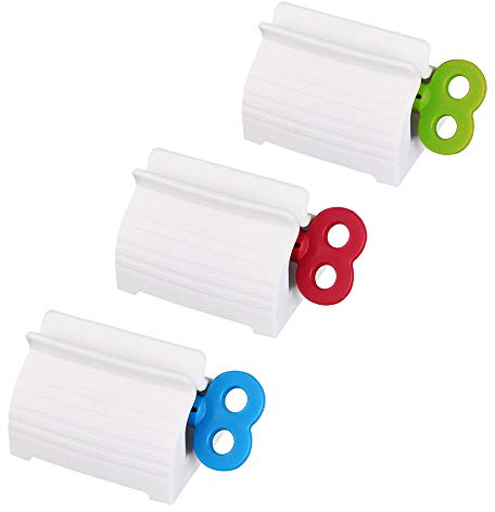 XINGSUI 3 Piezas Exprimidor de Tubos, Dispensador de Pasta de Dientes, Exprimidor de Pasta de Dientes, Exprimidors, para Pasta de Dientes Pintar Cabello Colorante Crema Manos(Rojo, Azul, Verde)