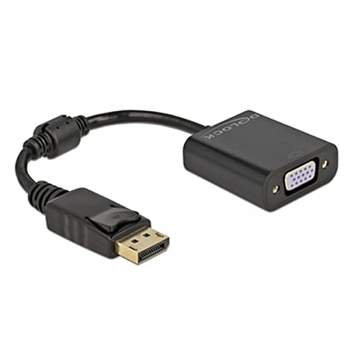 Delock Adapter DisplayPort 1.2 Stecker zu VGA Buchse Passiv schwarz