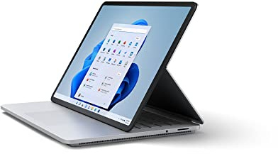 Microsoft Surface Laptop Studio, Ordinateur Portable (Windows 11, écran tactile 14.4 pouces, 32 Go RAM, 2 To SSD, Intel Core i7, NVIDIA GeForce RTX 3050 Ti, Platine, clavier AZERTY)