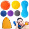 SANNIX Balles de Massage Lot de 6 Balles à Picots Anti-stress Réflexologie Massage de Trigger Point pour le dos Jambes Pieds Mains