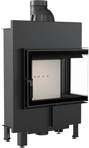 Kratki Lucy 12 Slim - Placa de esquina derecha para chimenea (8 kW)