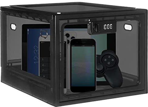 Lalifebuss Medicine Lock Box, Medication Lockable Container for Refrigerator Food Safe Locking Locker Tablet Phone for Kitchen Home School and Office Safety