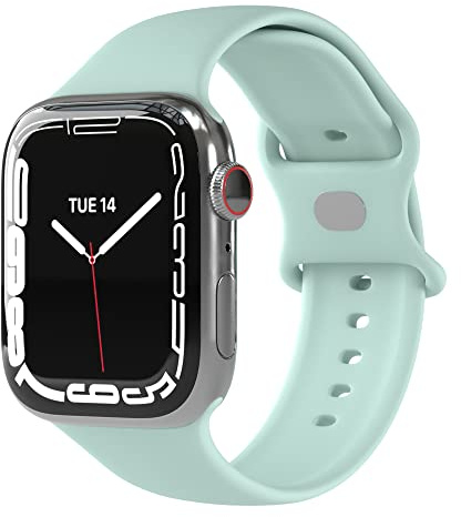 EAZY CASE Sport Armband kompatibel mit Apple Watch 38mm 40mm 41mm verstellbares Ersatzarmband aus Silikon