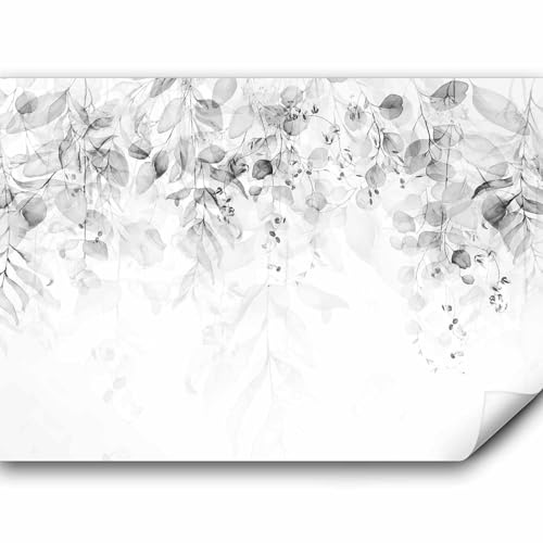 murando - Fototapete Premium-Vlies Blätter, 350x256 cm, Schlafzimmer | Premium-Vliesstoff, Full HD Druck, hochwertige Verarbeitung fürs Wohnzimmer, schnelle Montage, lichtbeständig, geruchsfrei