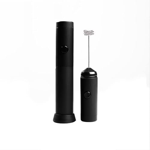 Montalatte Elettrico Portatile Frullino for Il Latte for caffè Ultra Veloce Torta Cioccolateria Piccolo elettrodomestico for frullatore Multiuso (Color : Black)