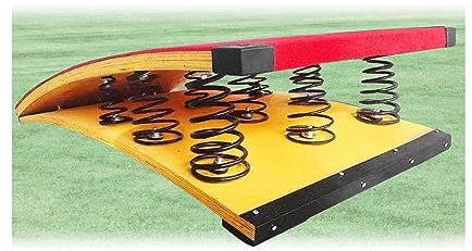 OQOPO Heavy Duty Pro gebogenes Sprungbrett, federunterstütztes Sprungbrett, tragbar aus Holz, für den Tresorraum der Schule zu Hause