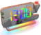 ThreeH Réveil RGB Réveil Numérique à Projection Horloge LED avec Lumière Nuit Arc-en-Ciel et Ports Chargement USB&C Volume Ajustable Horloge Miroir pour Chambre Rose
