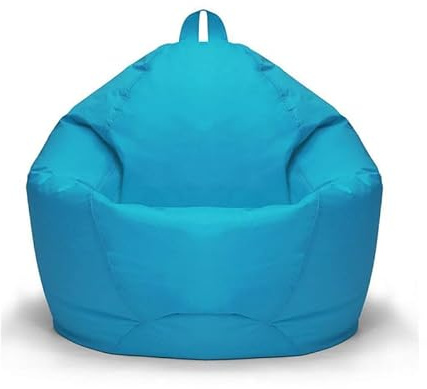 UGEFKMQ Comfort Sitzsacksitzsack-Stuhl, Riesiger Sitzsack, Für Drinnen Und Draußen, Sessel, Abnehmbarer Bezug, Oxford-Stoff, Maschinenwaschbar, Wasserdicht,Himmelblau,70Cm*80Cm