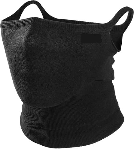 GIJMZY Cagoule Masque de Ski Masques Coupe-Vent for Le Visage, Coupe-Vent, Respirant, élastique, Doux, réutilisable, for randonnée, Cyclisme, Sport, Demi-Masque, Accessoires de Plein air(Black)