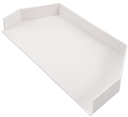 SHINEOFI Blocco di grondaia acqua all'aperto giù copertura della grondaia coperture per grondaie tappo terminale del tubo di grondaia tappi terminali in plastica per grondaie pvc bianca