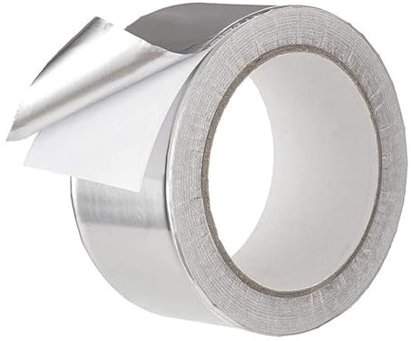 Generico Nastro Adesivo In Alluminio - Nastro Per Lamina HVAC, Nastro In Alluminio Argento Impermeabile Per Condotte | Nastro Di E Riparazione Resistenti Ad Alta Temperatura Per Aria Condizionata