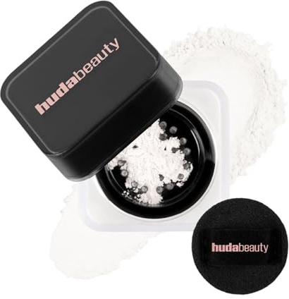 Huda Beauty Baby Bake Mini Easy Bake Loose Powder, Sugar Cookie, Matt Finish, mit Vitamin E, Airbrush-Effekt, 16 Stunden Halt