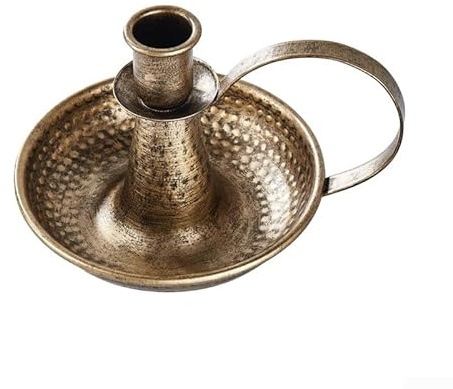 Dekorative Kerzenhalter aus Eisen mit Griff, geeignet für Hochzeiten und verschiedene Anlässe (kleine Bronze)