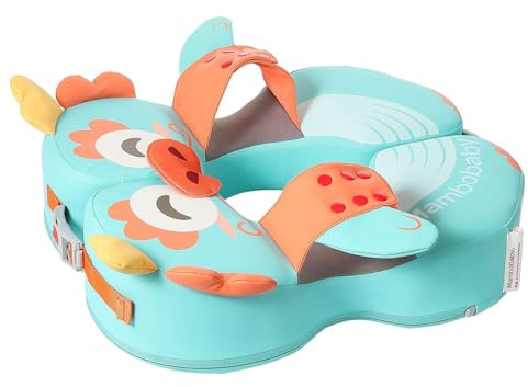 Aumotop Mambobaby Galleggiante da Nuoto per Bambini Non Gonfiabile Impermeabile per 3-72 Mesi Neonati Maschi Ragazze Salvagente Piscina Neonati, Galleggiante Nuoto più Sicuro Estivo Gioioso con