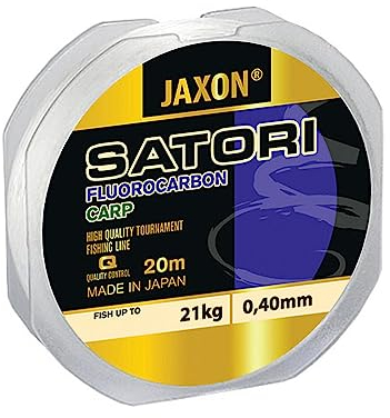 Jaxon Vorfachschnur Angelschnur Satori FLUOROCARBON CARP 20m Karpfenschnur 0,35-0,60mm (0,35mm / 19kg)