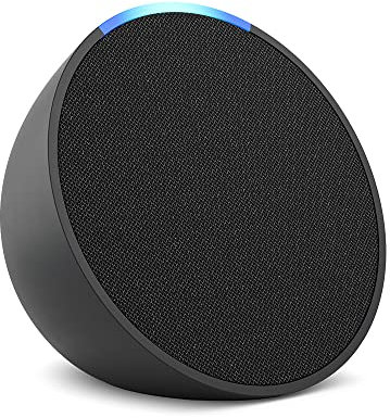 Certified Refurbished Echo Pop | Full sound compact Wi-Fi and Bluetooth smart speaker with Alexa | Charcoal