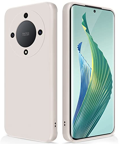 GiiYoon Funda para Honor Magic 5 Lite 5G, Case de Silicona Suave de TPU Funda Protector de Goma Fexible Prueba Liviano y a Delgado de Golpes Antirrayas para Teléfono Honor Magic 5 Lite 5G(Blanco)