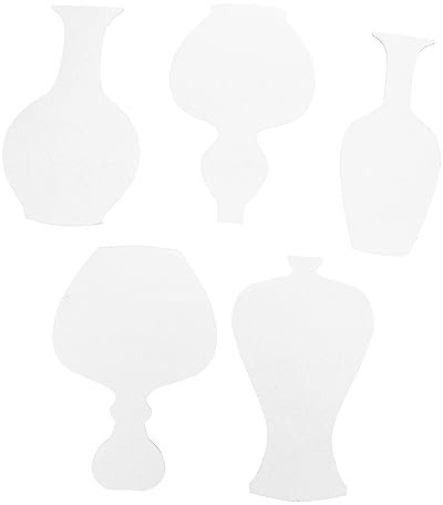 EXCEART 3 Handgefertigt Kinder Sammelalbum Alphabet-schablone Zeichnungsvorlagen Kindergartenspielzeug Buchstabenformen Kinderhandwerk Kraft Handform Werkzeug Weiß Kleinkind Papier Vase