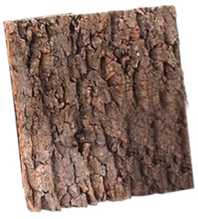 Baoblaze Korkfliesen Hintergrund, Natürliche Reptilien-Klettermatte, Korkfliesen Hintergrund, Cork Bark Backdrop Reptile Climbing Mat für Spinne, Gecko, Eidechse, Chamäleon, 30cmx30cm