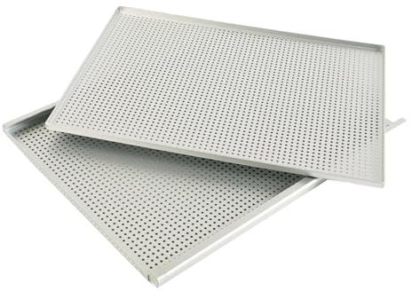 Plaque à Pâtisserie, Plaque de Cuisson Au Four, Plaque de Cuisson pour Pâtisserie Feuilletée, Plaque pour Pizza, Outil de Cuisson, Plaque Pâtissière En Aluminium Perforée 40 X 30 Cm, Épaisseur 2mm