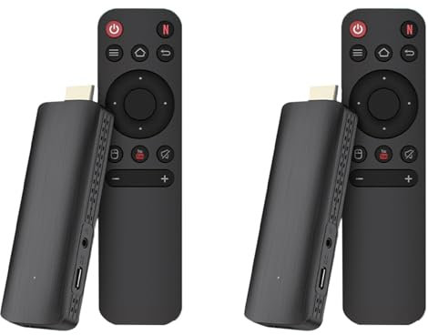 Janasiba 2X H313 TV Box Stick Android TV HDR Set Top OS 4K BT5.0 WiFi 6 2.4/5.8G Android 10 Smart Sticks Lecteur Multimédia Android