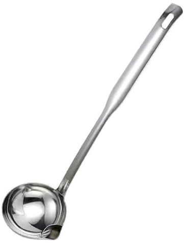 Stainless Steel Oil Separating Ladle for Soup Hot Pot, Fine Filtering Holes, Multifunctional Kitchen Tool