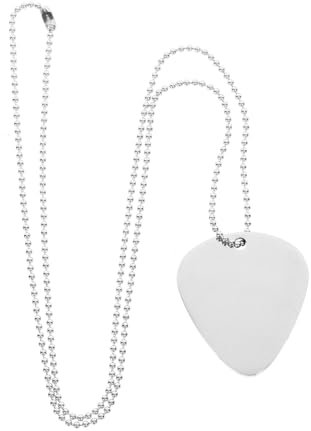 ibasenice Guitar Pick Halskette Aus Tragbare Plektrum- Mit Kette Langlebiges Und Elegantes Schmuckstück Für Männer Und Frauen Perfektes Für Musikliebhaber Kreatives Design Gitarrenform