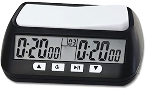 Horloge d'échecs Counom à rebours de batterie de mémoire noire alimentée à la mémoire noire Tiper à étalage PAD CLOGNES ÉLECTRONIQUES MULTIQUES POUR LES ÉCHESS CHINSE CHINSE CHINSE, PAS DE BATTERIE