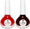 MADGININE 2 Pcs Red Nail Polish Burgundy Nail Polish 20ml Dark Red Nail Polish Red Nail Varnish Black Cherry Nail Polish No-Bake Quick-Drying Long-Lasting Nail Polish Suitable for Female Manicurists