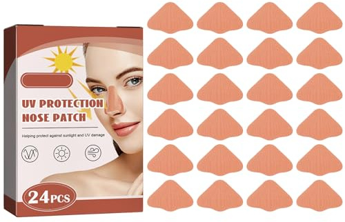 Autocollant nasal protecteur du soleil, autocollants de protection du nez solaire, patch de nez avec protection UV, protection UV pour le nez en plein air, protecteurs de nez UV
