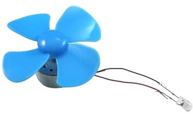 Kit de energía eólica para hacer uno mismo Kit de turbina aerogeneradora Mini generador dinamo 0,1-12V 0.001-0.2A 3000rpm pieza de suministros de enseñanza Experimental for estudiantes Aprenda sobre e