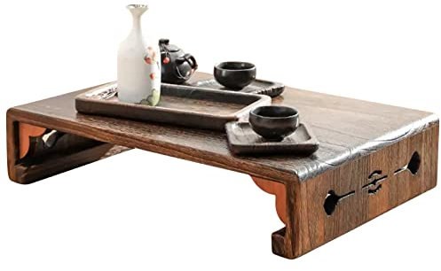 Multifunktionstisch Wird Als Stehhocker Und Couch Für Kinder Verwendet Japanischer Fenstertisch Japanischer Meditationsteetisch (Farbe: Braun, Größe: 40x30x11cm)