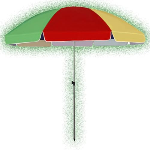 VLKLPZAHAK 3m Strandschirm Fransen Sonnenschirm Windschutz Marktschirm Boho Volant Gartenschirm Großer Terrassenschirm Für Sand Pool Urlaub(2.4m-7.8ft)