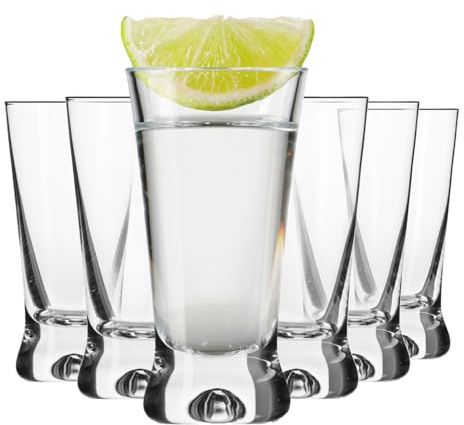 Krosno Wodka-, Shot- und Likörgläser X-Line, 6er Set, 50 ml