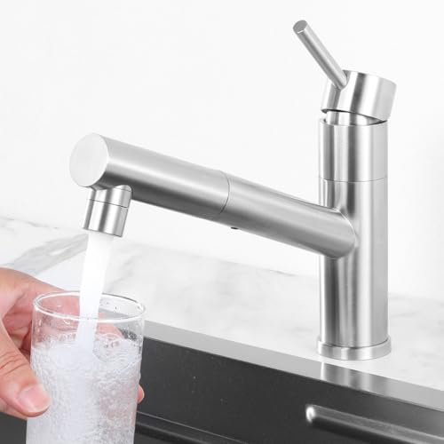 Tondiy Küchenarmatur Ausziehbar mit 2 Strahlarten, Wasserhahn Küche