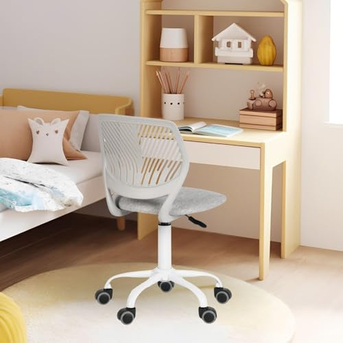 FurnitureR Kinderstuhl Schreibtisch Höhenverstellbar, bunter ergonomischer Jugendstuhl mit Rückenlehne und Armlehnen, Kinderstuhl mit 5 Rädern, für Kinder 3-10 Jahre alt, maximale Belastung 100 kg