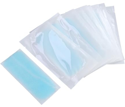 HIAKDOFT 10 Pezzi Strisce Rinfrescanti Frontali Gel Raffreddanti per Febbre e Denti Effetto Rapido Adesivi Estivi Portatili per Affaticamento e Colpo Sole