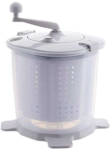 Portable Hand-Powered Washer and Spin Dryer Combo - Compact Non-Electric Laundry Solution for Camping, RVs, Apartments, and Emergency Use