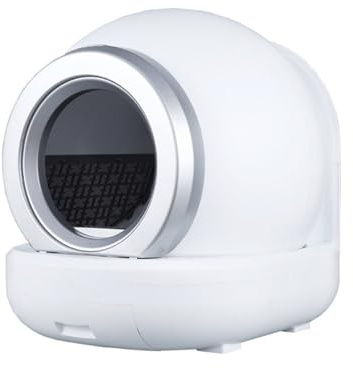 Automatic Litter Box, Automatic Cat Sandbox Smart Self-cleaning Litter Box Closed Pet Cats Toilet Large Capacity Pets Litterbox