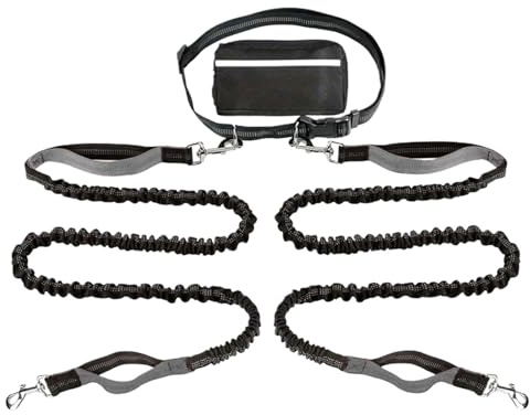 Cable de amarre para perro, juego de amarre reflectante para perros, acero resistente, corredor a prueba de mordidas, para patio trasero, camping, patio, suministros para mascotas, juego de accesorios