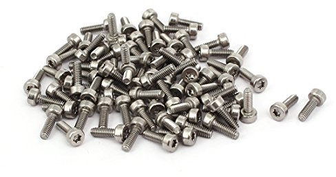 Aexit M2x6mm Gewinde T6 Torx-Antrieb 304 Edelstahl Torx-Zylinderschraube 80 Stück (3393c4165a9641e1cfd78804d243bf02)