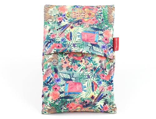 Saco Térmico de Semillas para microondas Aroma Lavanda, Azahar o Romero para aplicar Calor seco Natural 100% Algodón India ((Lavanda, S (23 x 15 x 2 CM con Funda))
