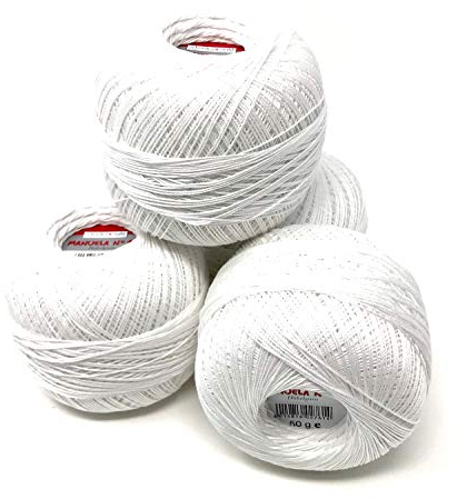 Häkelgarn weiß Filethaekelgarn 100% Baumwolle Manuela Nr.15