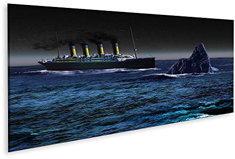 islandburner Bild auf Leinwand Titanic Eisberg Meer Bilder Wandbilder Poster