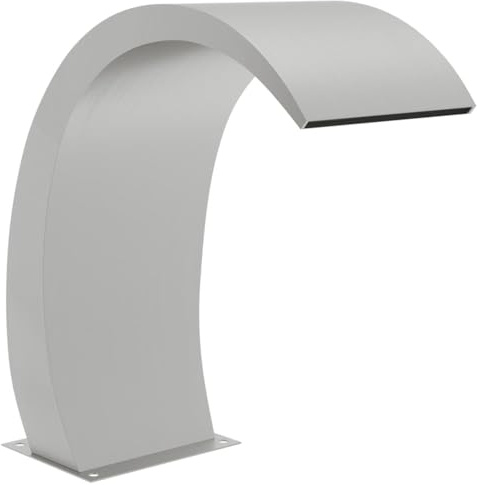 vidaXL Fontaine de Piscine avec LED Fontaine d'Etang de Jardin Fontaine d'Extérieur Pièce d'eau Accessoire de Piscine 22x60x70 cm Acier Inoxydable 304