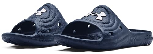 Under Armour Men's UA M Locker IV SL, Quick-Drying Sliders for Locker Room, Shower, Beach, Walking, Slip-On Pool Shoes Designed to Drain Water, Cushioned Comfort Men's Flip Flops